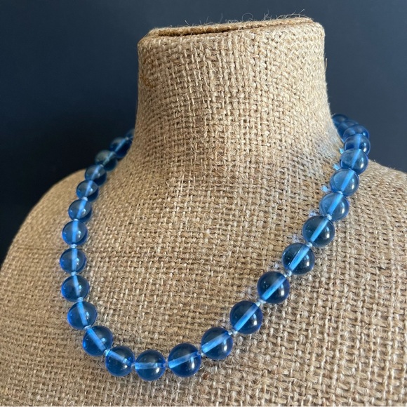 Vintage Chinese export Peking glass Beaded Necklace - Picture 5 of 8